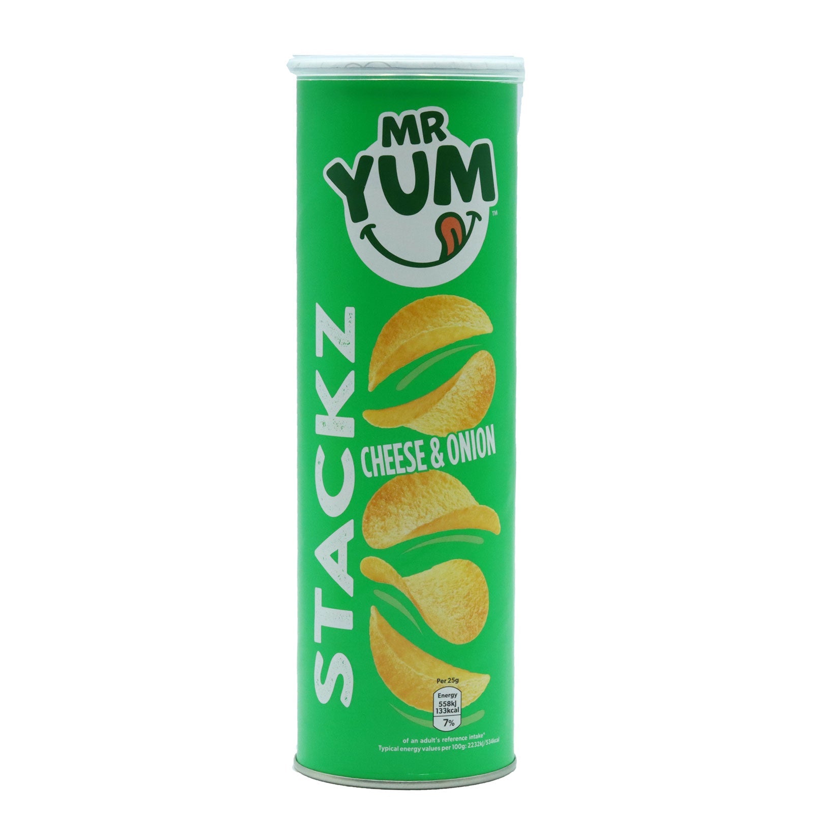 Mr Yum Stackz Cheese & Onion 110g - Product Image Mr Yum Stackz Cheese & Onion 110g - Product Image
